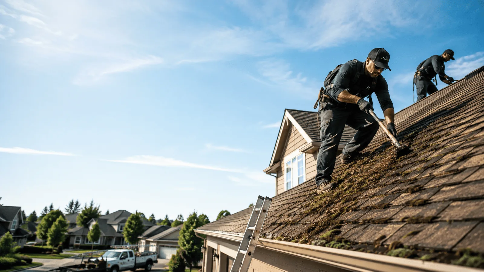 Roof Moss Removal in Long Branch, TX near me